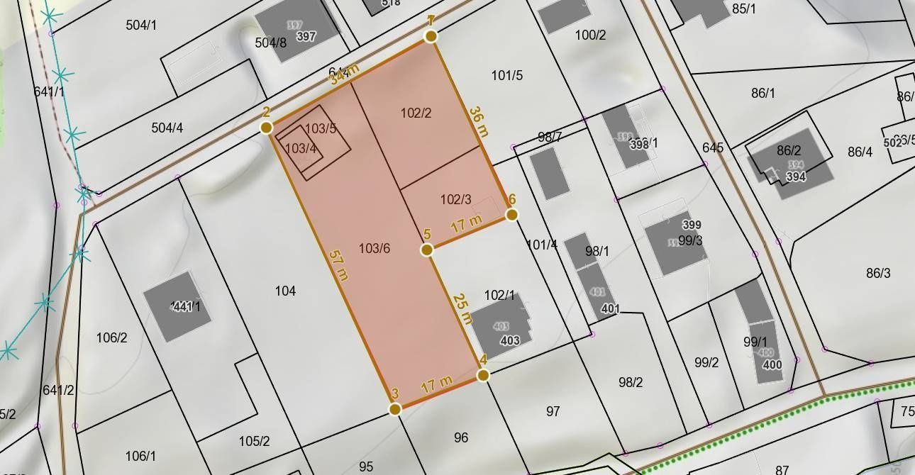 Predaj  Chaty a pozemku 1626m2 obec Petrovice