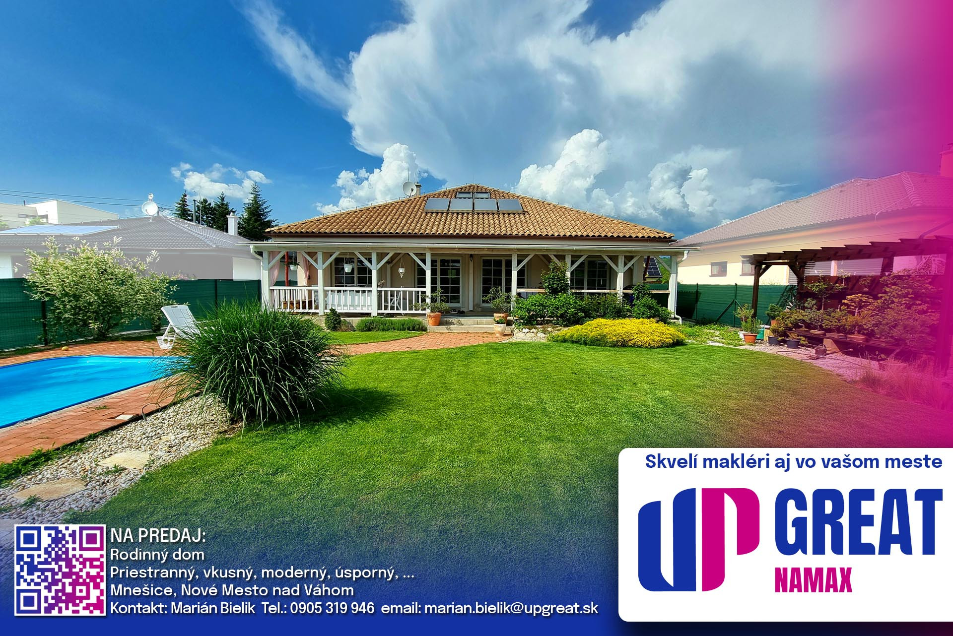 PREDAJ - Moderný, priestranný, úsporný dom v Mnešiciach