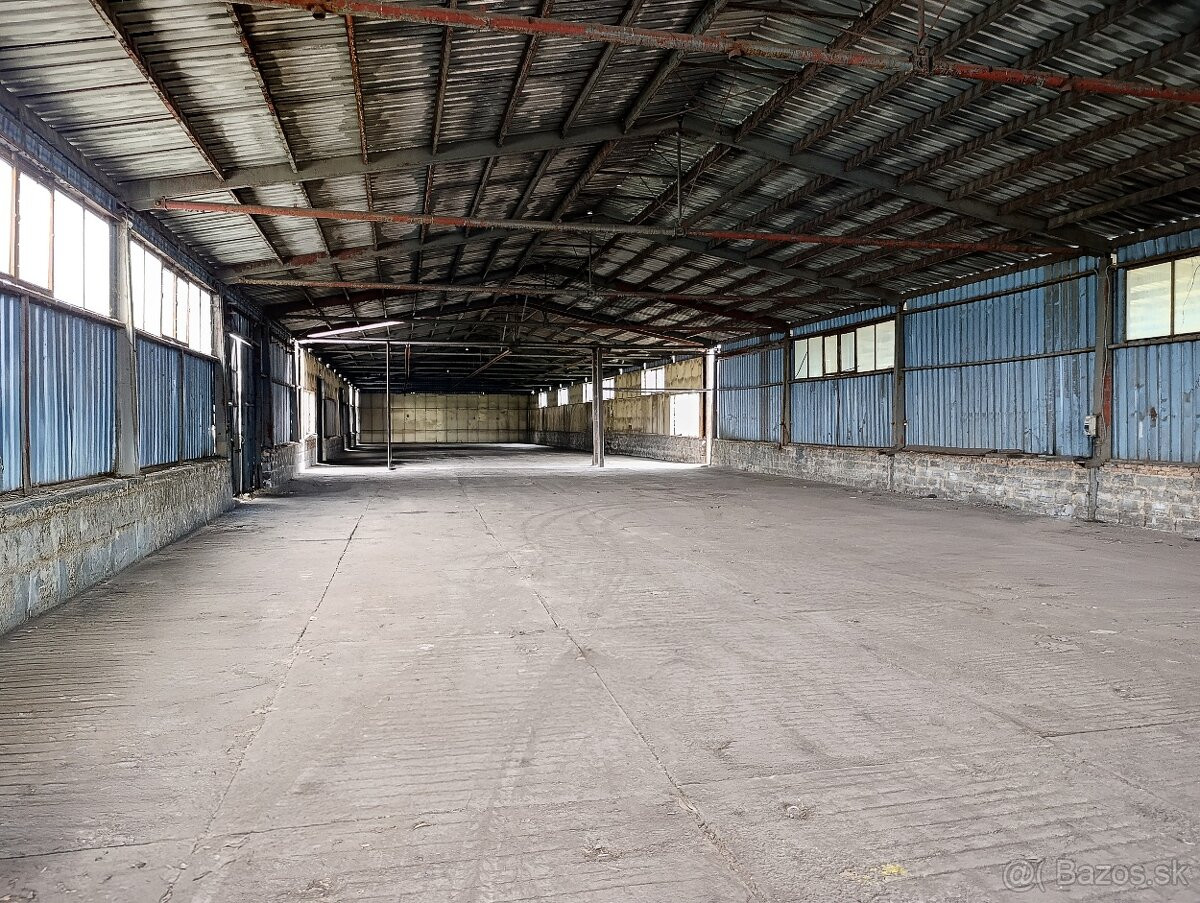 Prenájom skladových priestorov od 200m2 do 2000m2 KE-Jazero