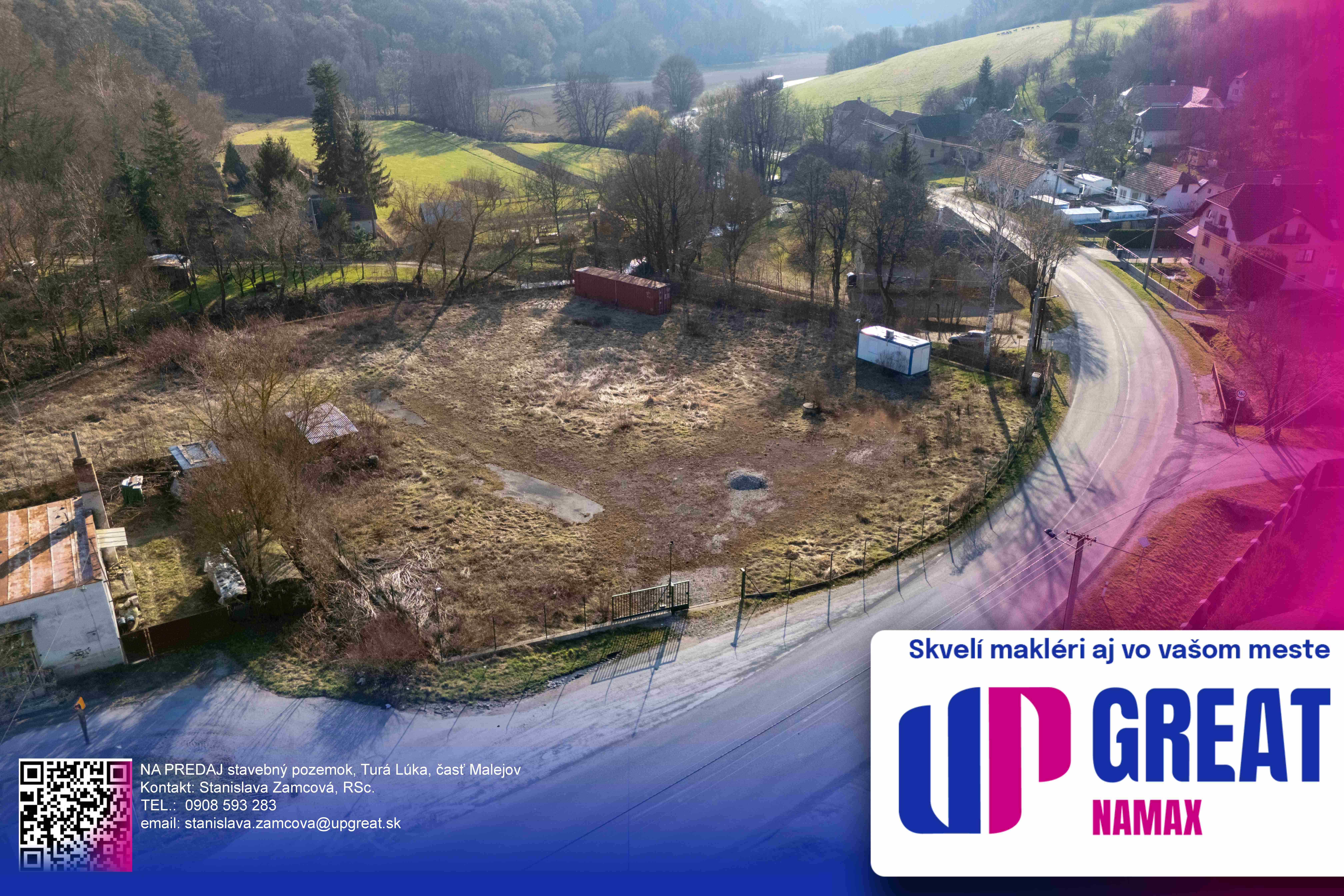 NA PREDAJ stavebný pozemok, Turá Lúka, časť Malejov