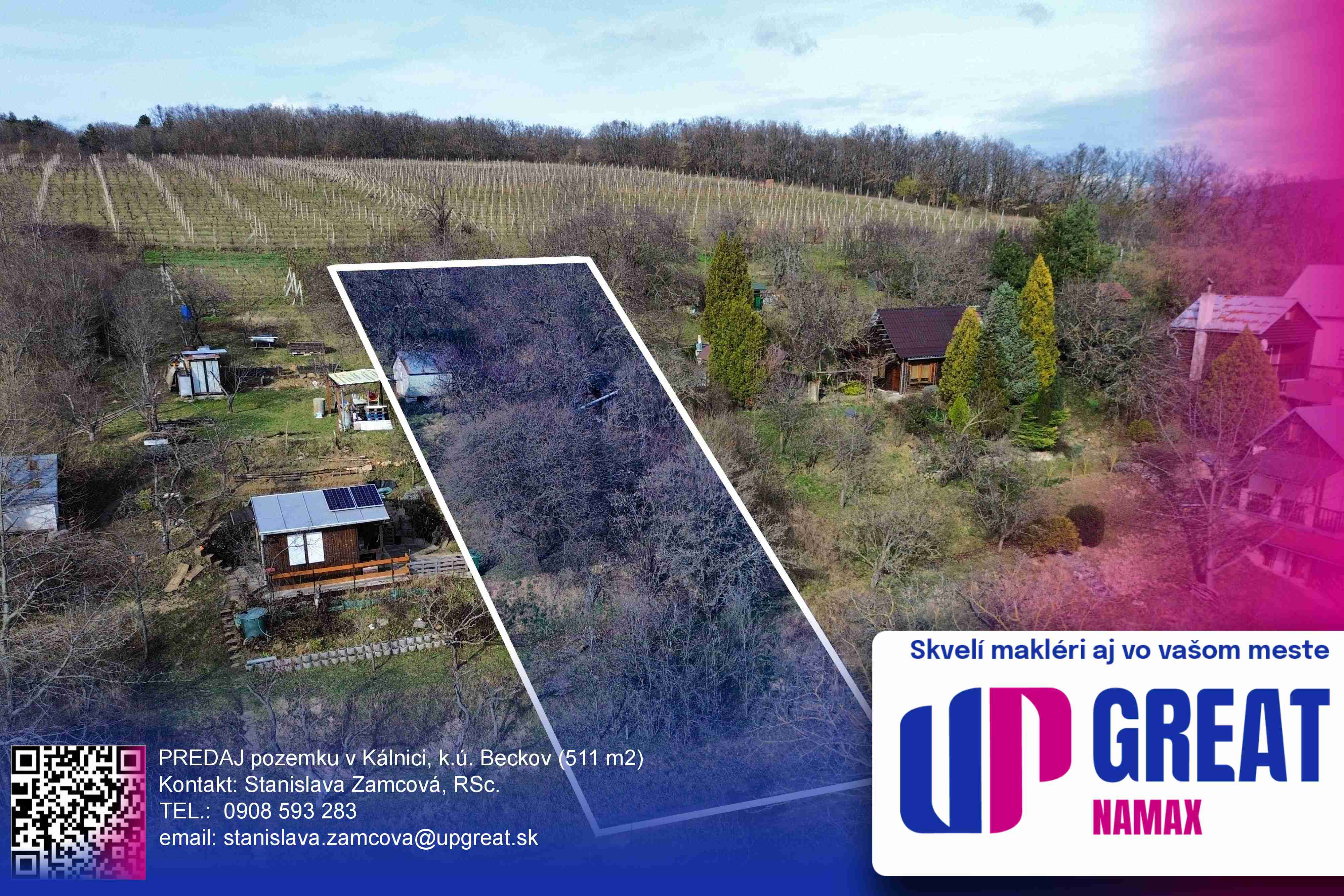 PREDAJ pozemku v Kálnici, k.ú. Beckov