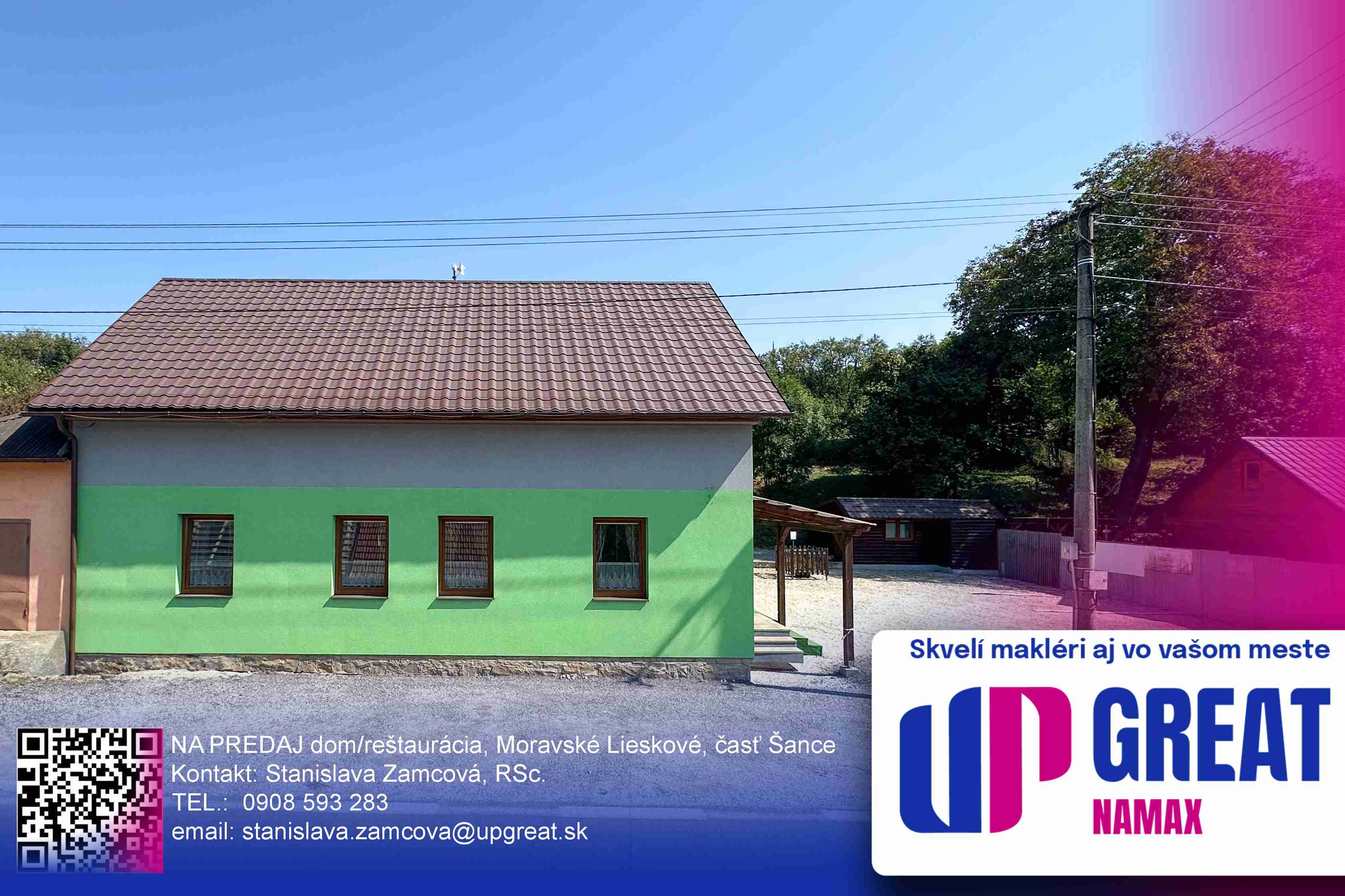 NA PREDAJ dom/reštaurácia, Moravské Lieskové, časť Šance