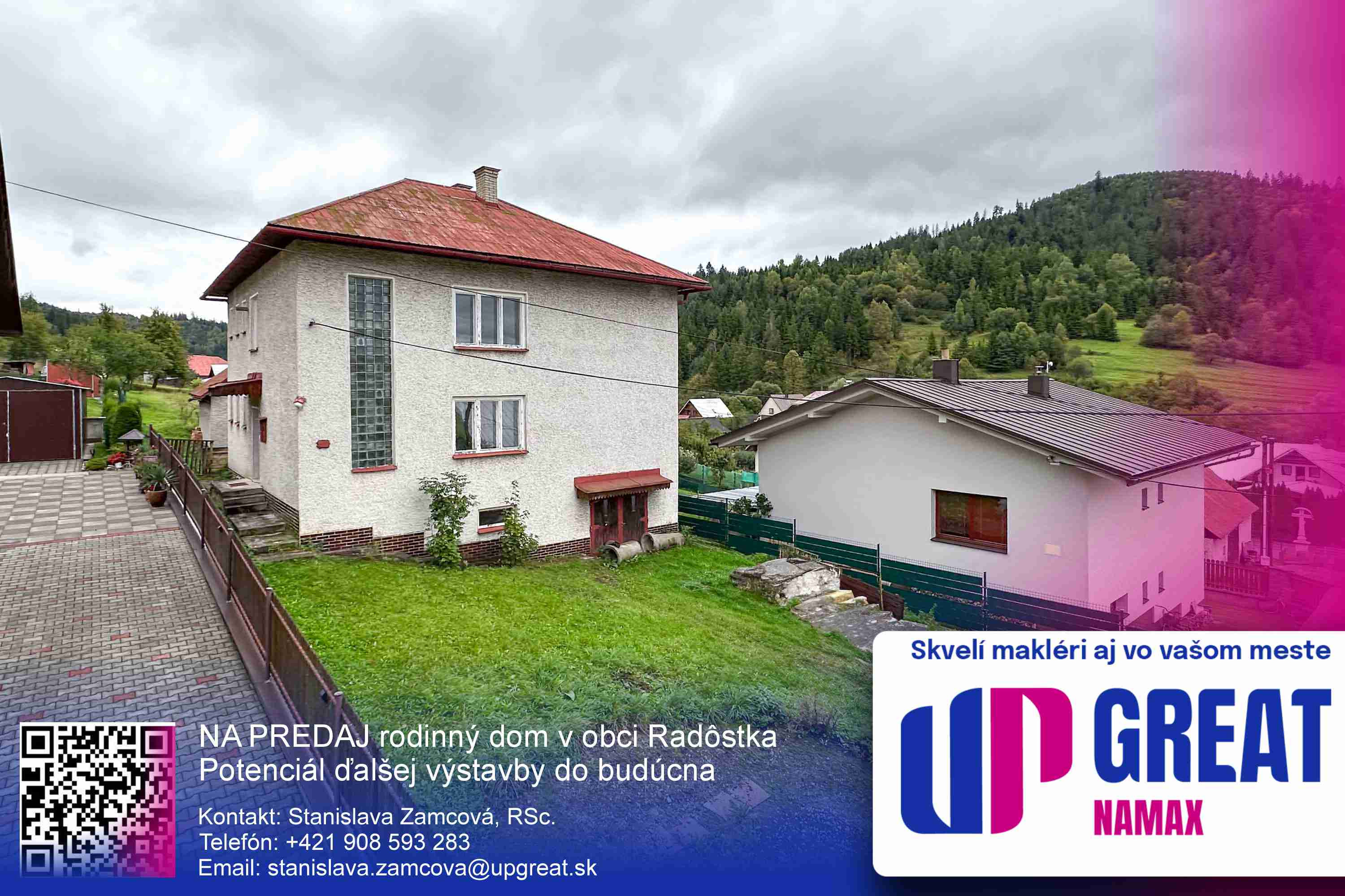 NA PREDAJ rodinný dom s krásnymi výhľadmi, Radôstka