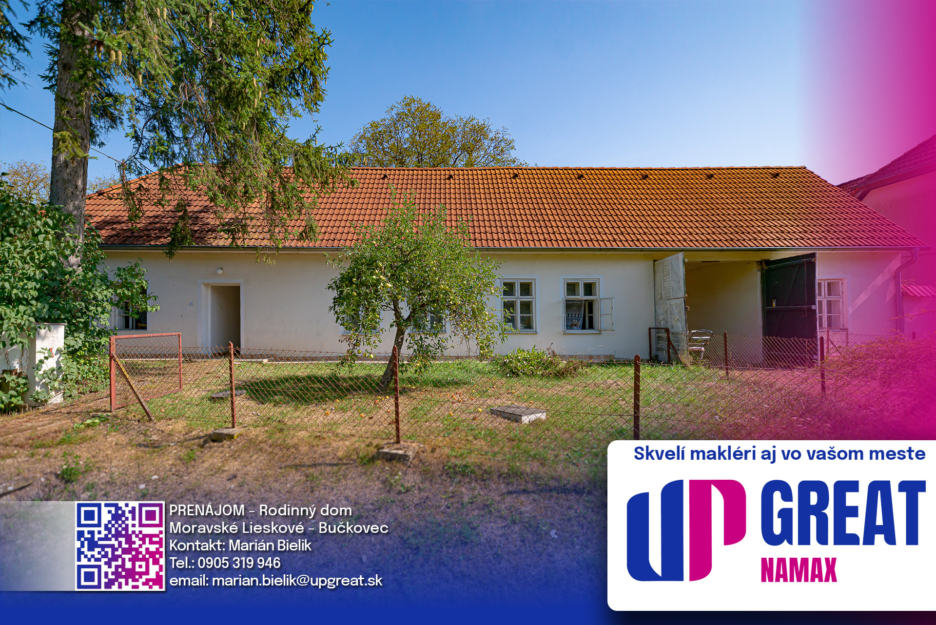 PRENÁJOM - Rodinný dom, Moravské Lieskové-Bučkovec