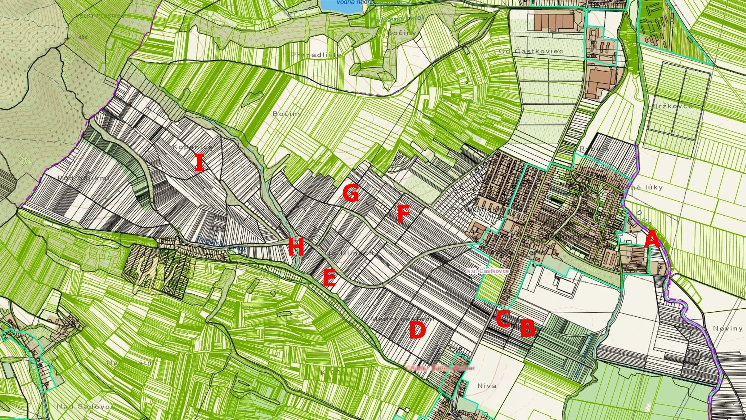 NA PREDAJ - pozemky v katastri Častkovce