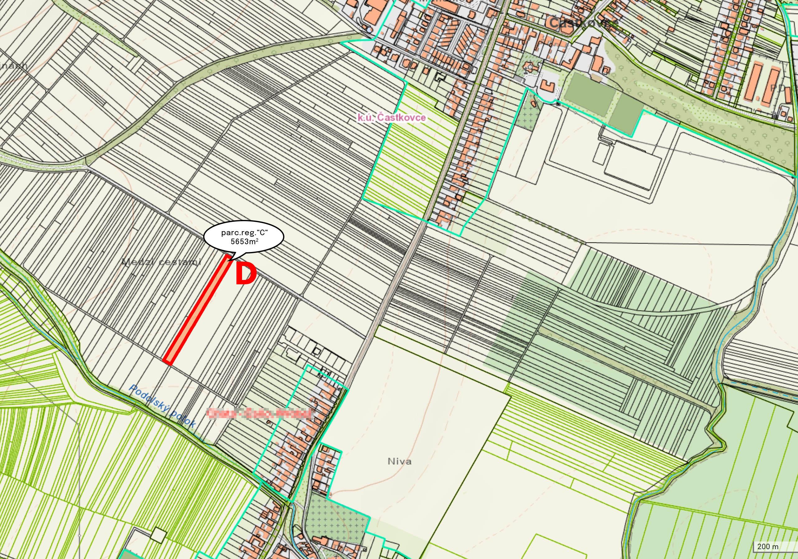 NA PREDAJ - pozemky v katastri Častkovce