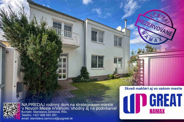 REZERVOVANÉ - rodinný dom, Malinovského ul., Nové Mesto nad Váhom