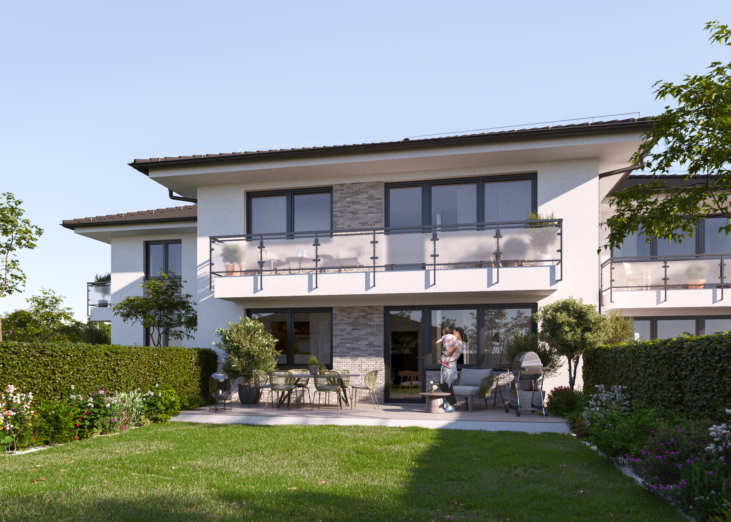 PREDAJ 3 izb. bytov, Oľdza, novostavba - záhrada, balkón