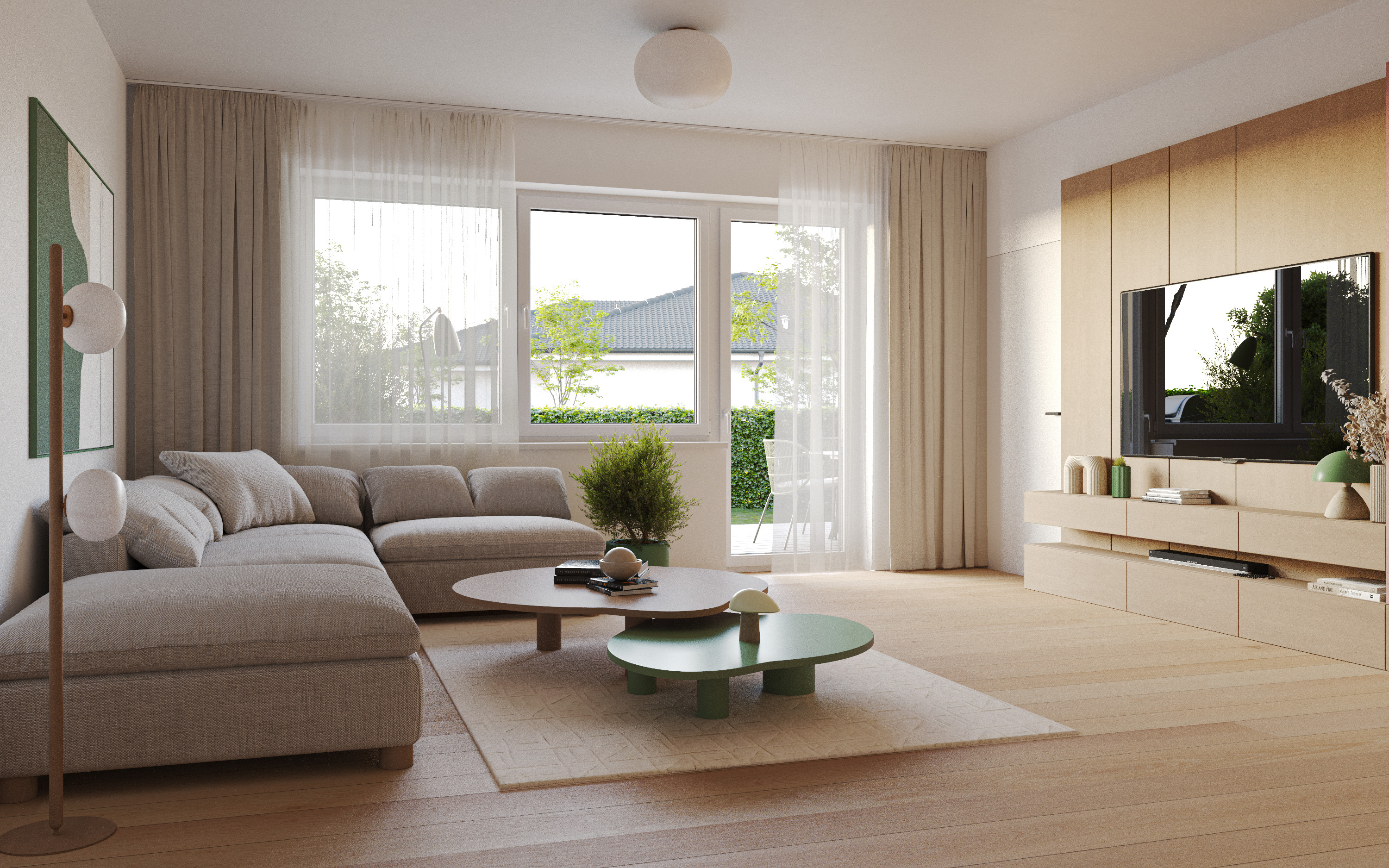 PREDAJ 3 izb. bytov, Oľdza, novostavba - záhrada, balkón