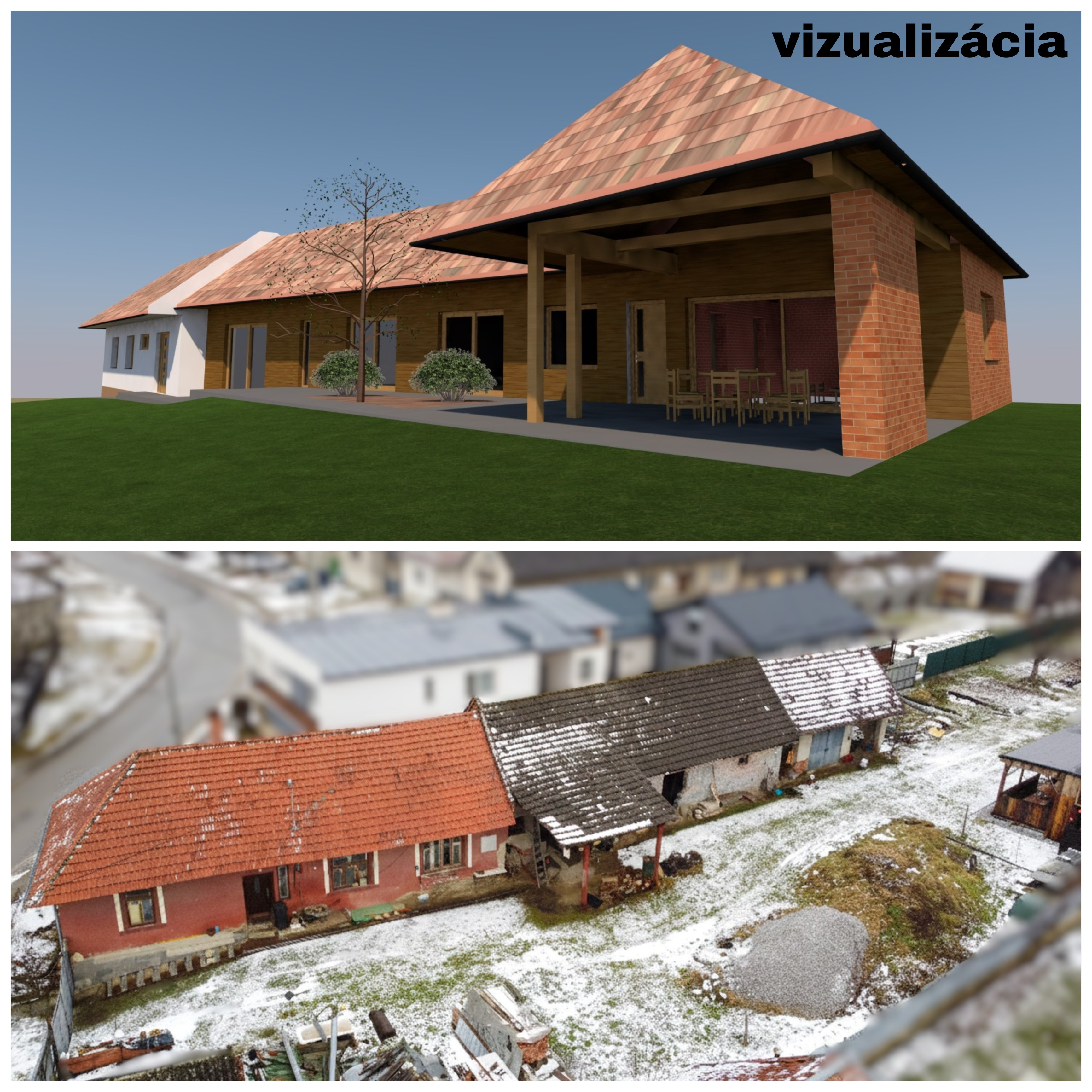 STUDENEC- 2 rodinné domy s veľkým pozemkom