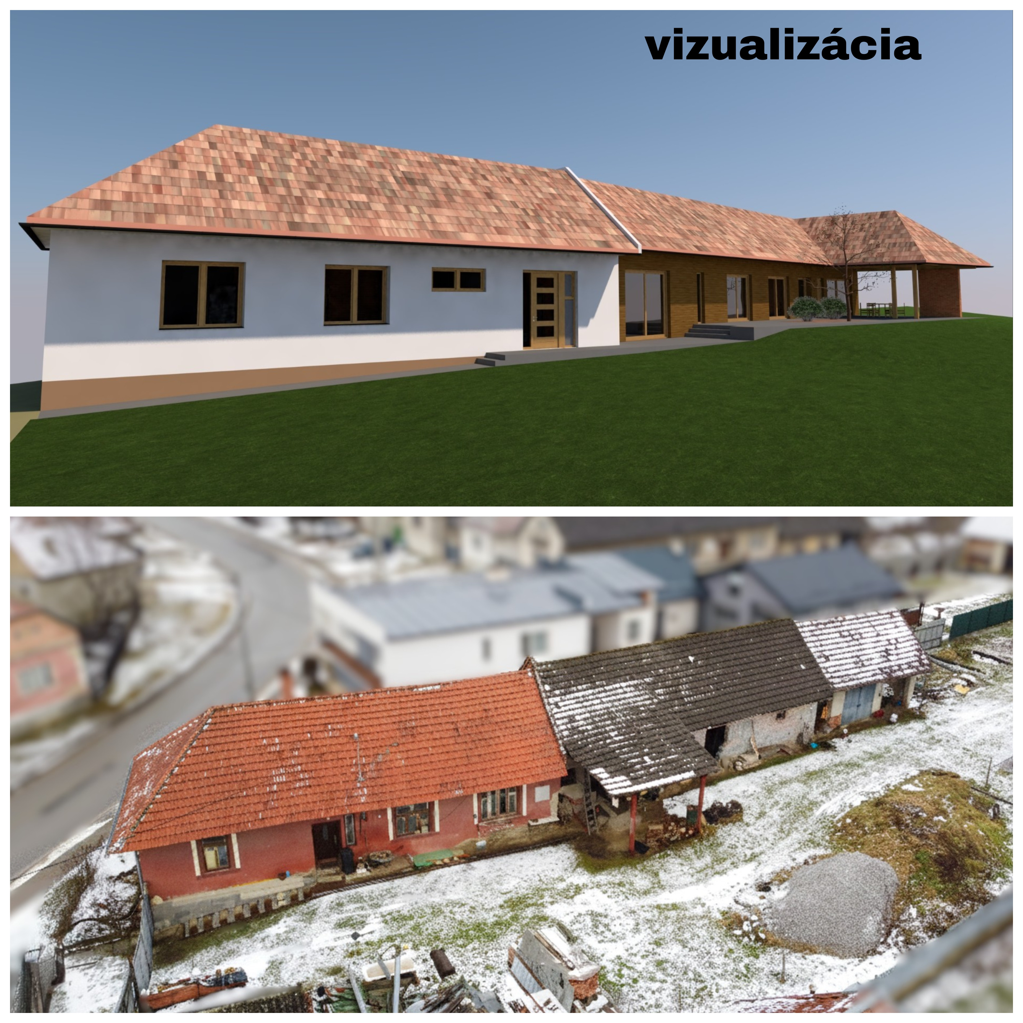 STUDENEC- 2 rodinné domy s veľkým pozemkom