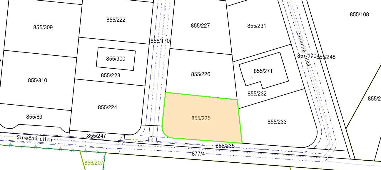 Posledný stavebný pozemok v projekte IBV Tomášov – Okružná