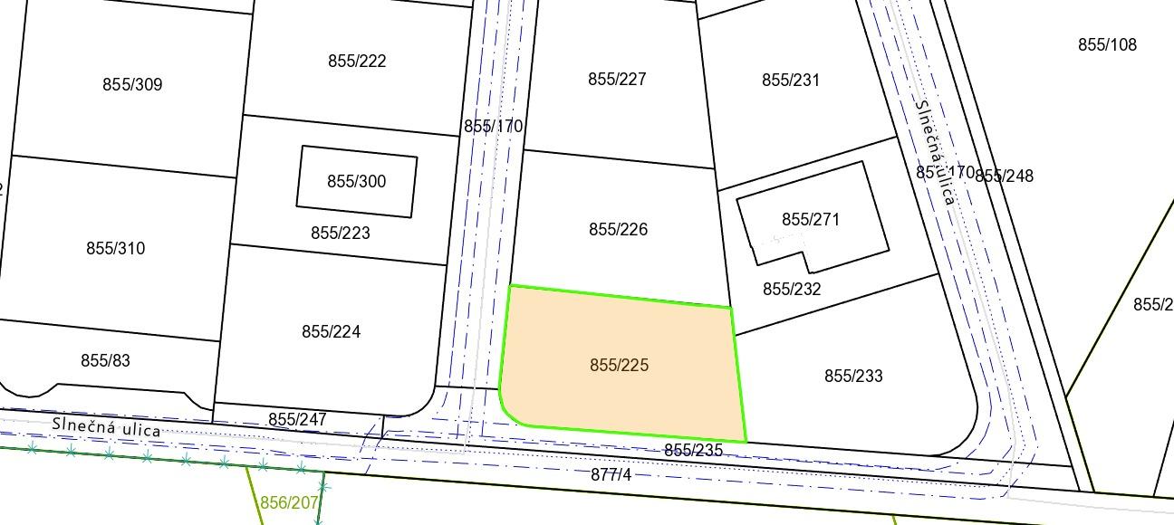 Posledný stavebný pozemok v projekte IBV Tomášov – Okružná