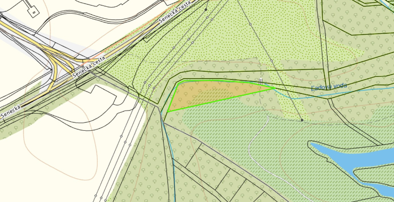 Pozemok 6029 m² – rekreačné využitie pri Bernolákove