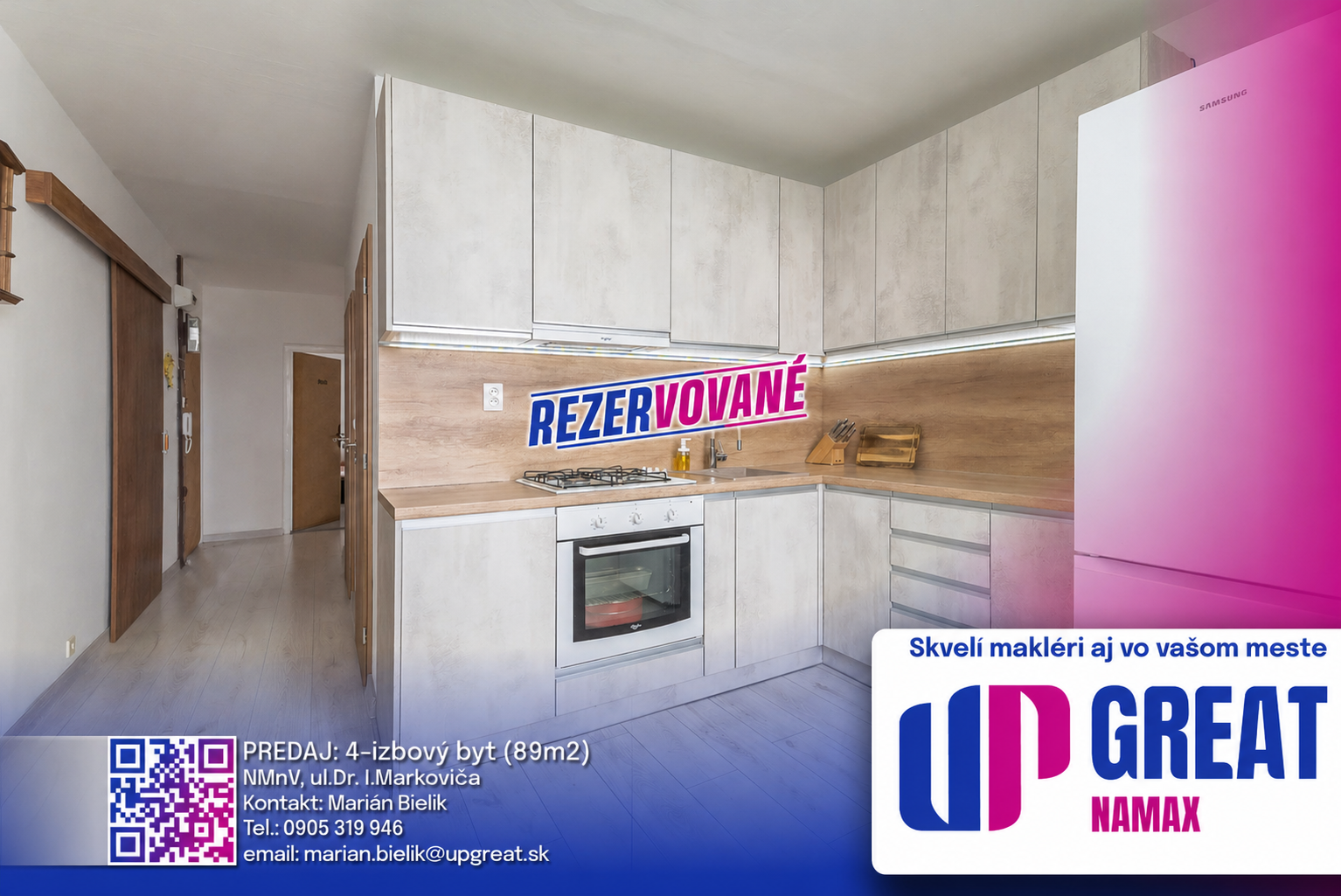 REZERVOVANÉ - 4-izbový byt (89m2) - Rajková