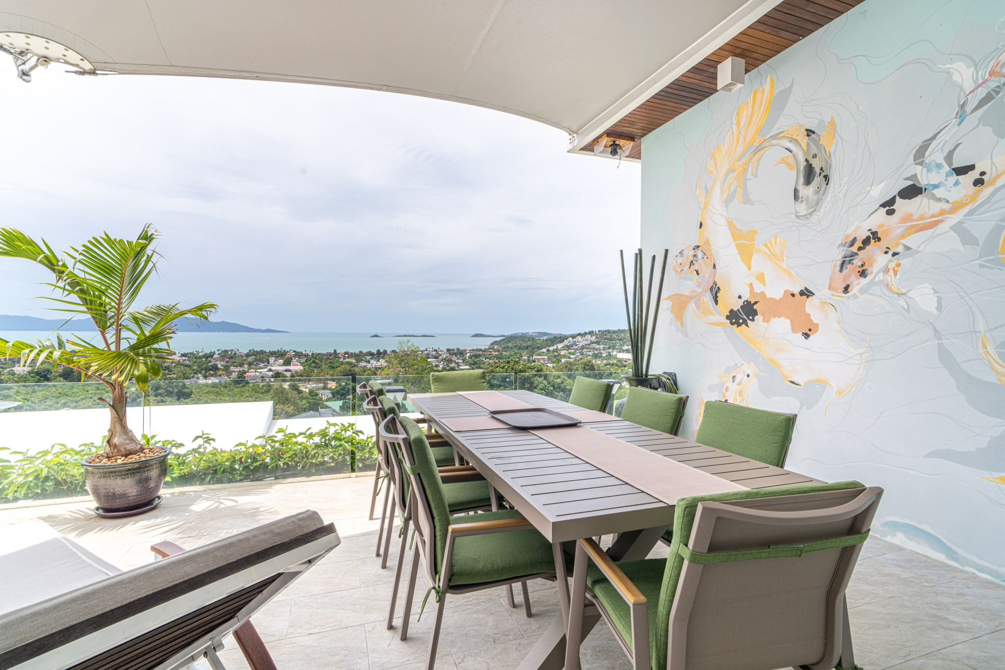 Na predaj luxusná 4-izbová vila s panoramatickým výhľadom na more v prestížnej lokalite Bophut Hills, Koh Samui