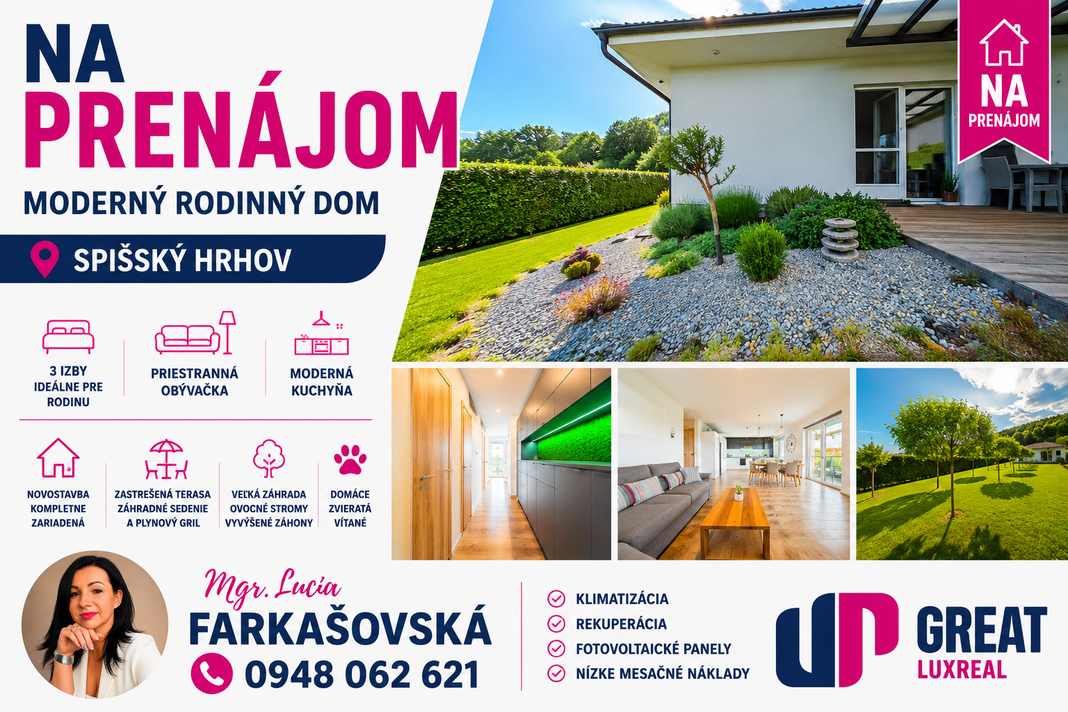 PRENÁJOM - 4 izbový rodinný dom SPIŠSKÝ HRHOV