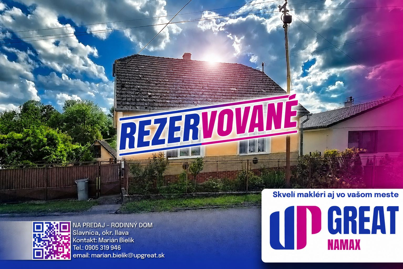 REZERVOVANÉ - rodinný dom - Slavnica-Podhorie (okr.Ilava)