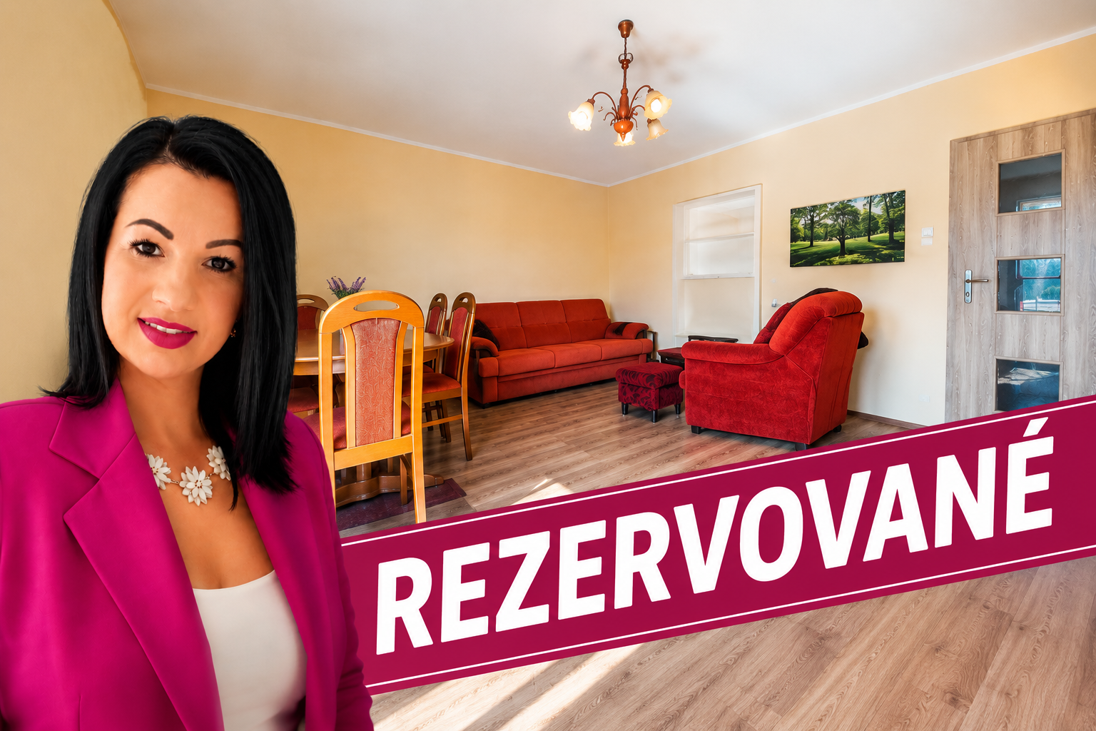 JABLONOV 3-izbový tehlový byt s GARÁŽOU a 2 pivnicami