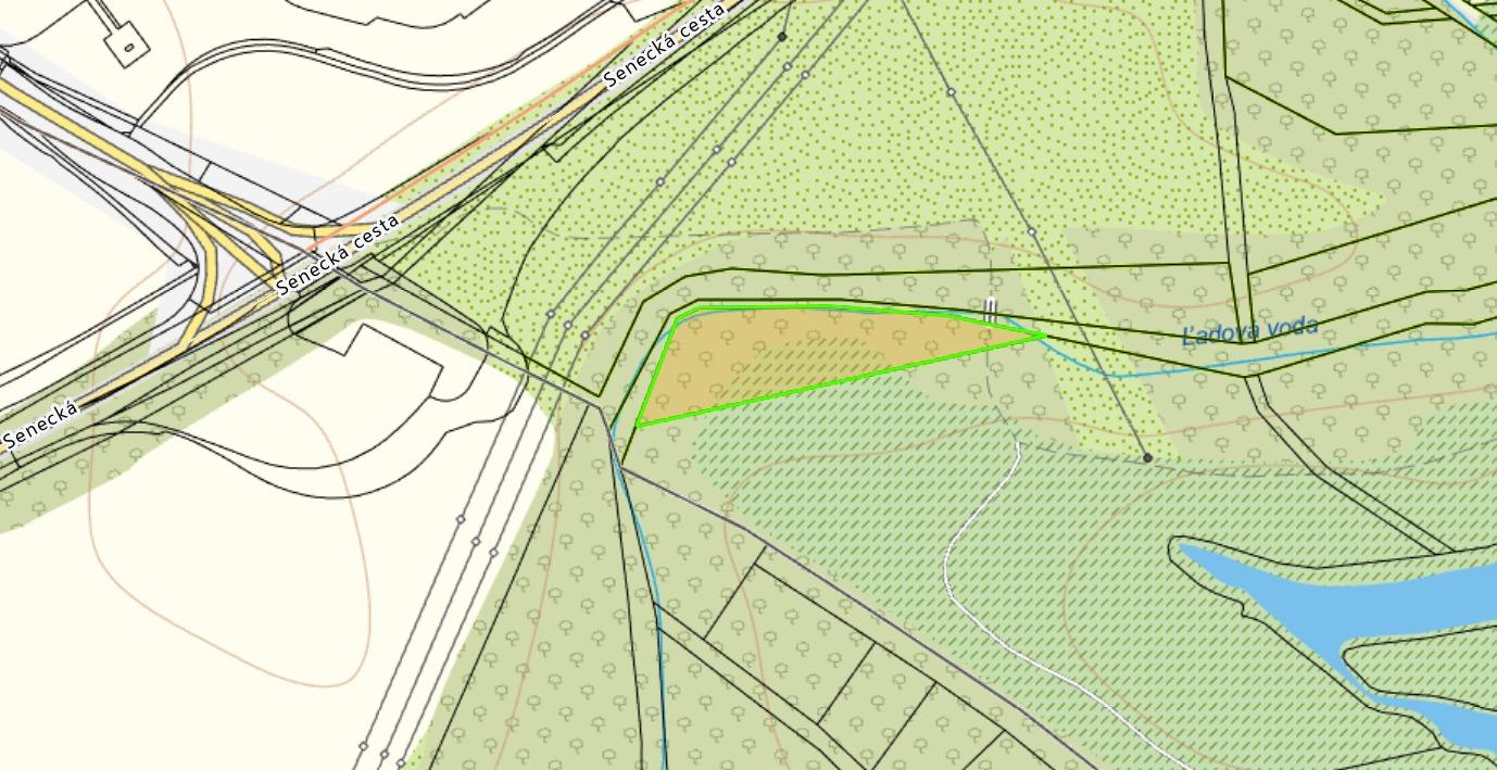 Pozemok 6029 m² – rekreačné využitie pri Bernolákove
