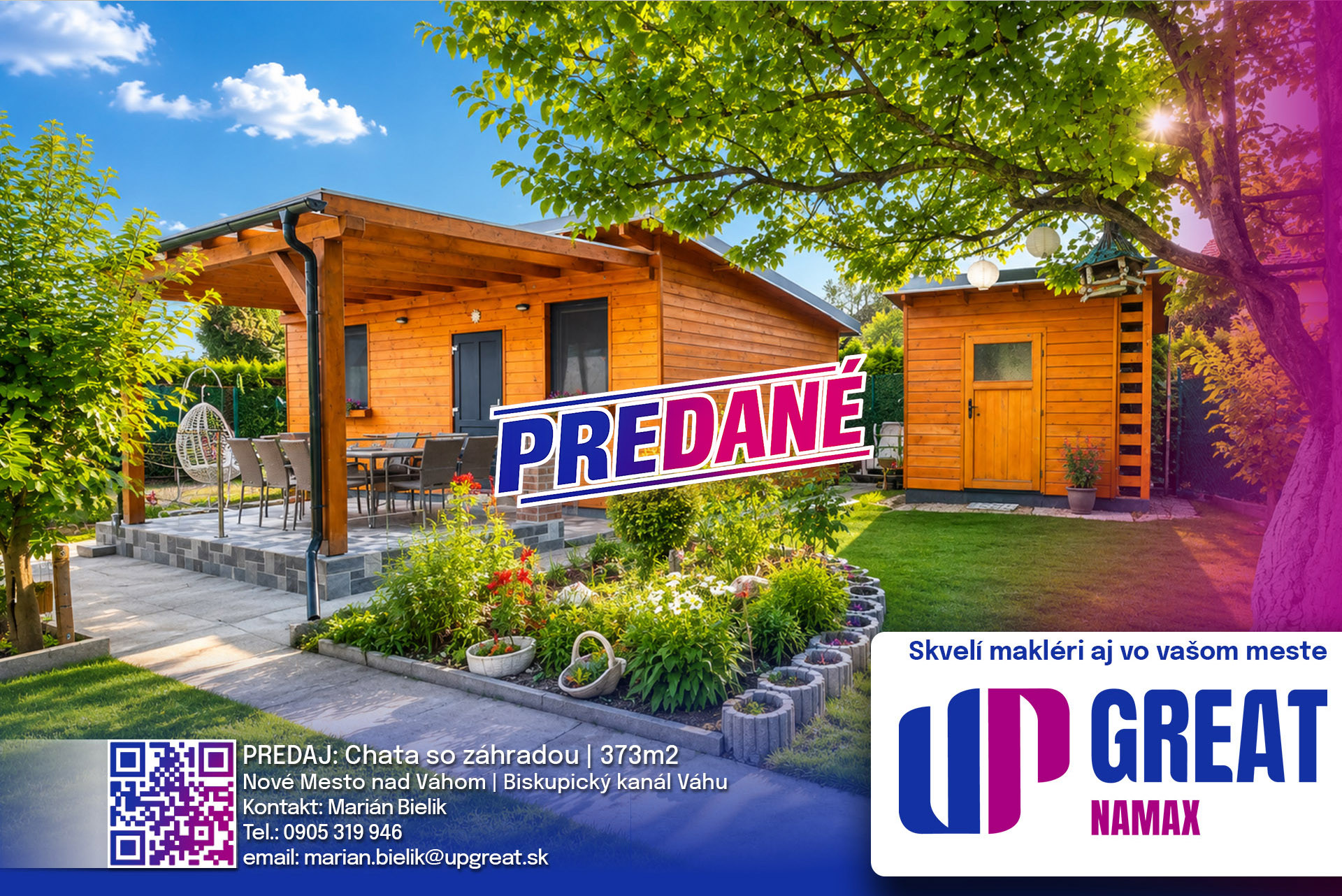 PREDANE 07/26 - chata s pozemkom 373m2 | NMnV