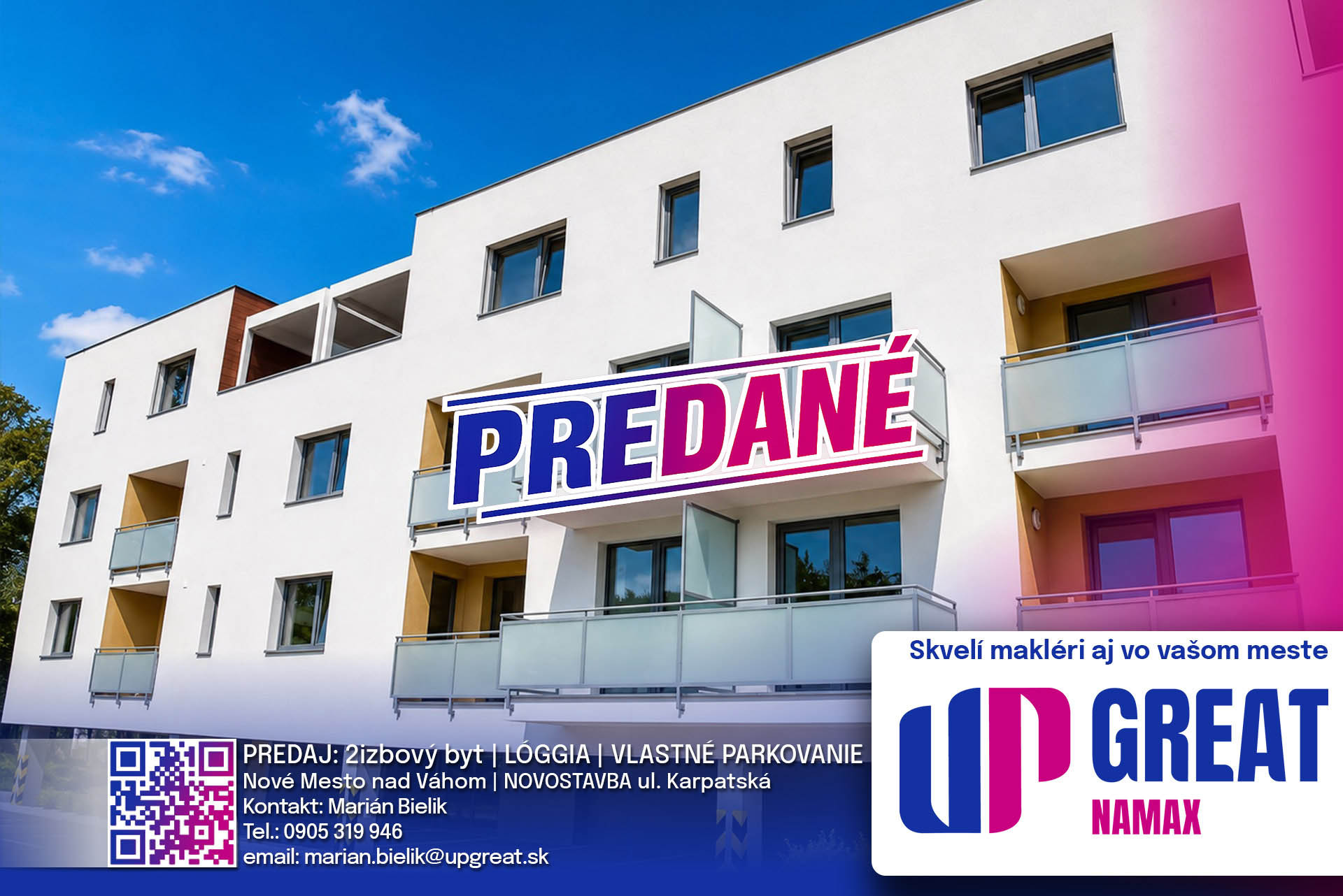 PREDANÉ 08/26 - 2i. BYT V NOVOSTAVBE S PARKOVACÍM MIESTOM