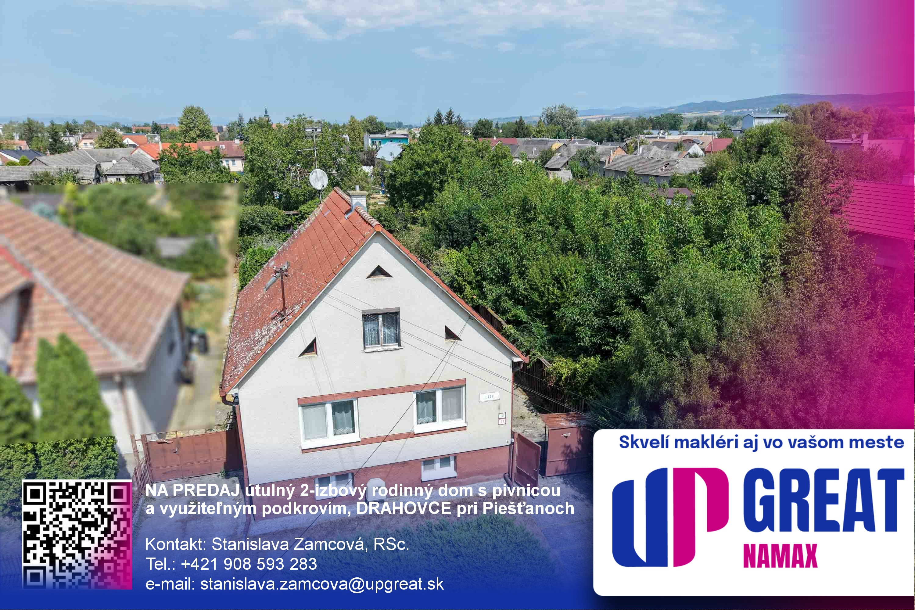 REZERVOVANÉ - 2,5-izbový rodinný dom s pivnicou a využiteľným podkrovím, DRAHOVCE