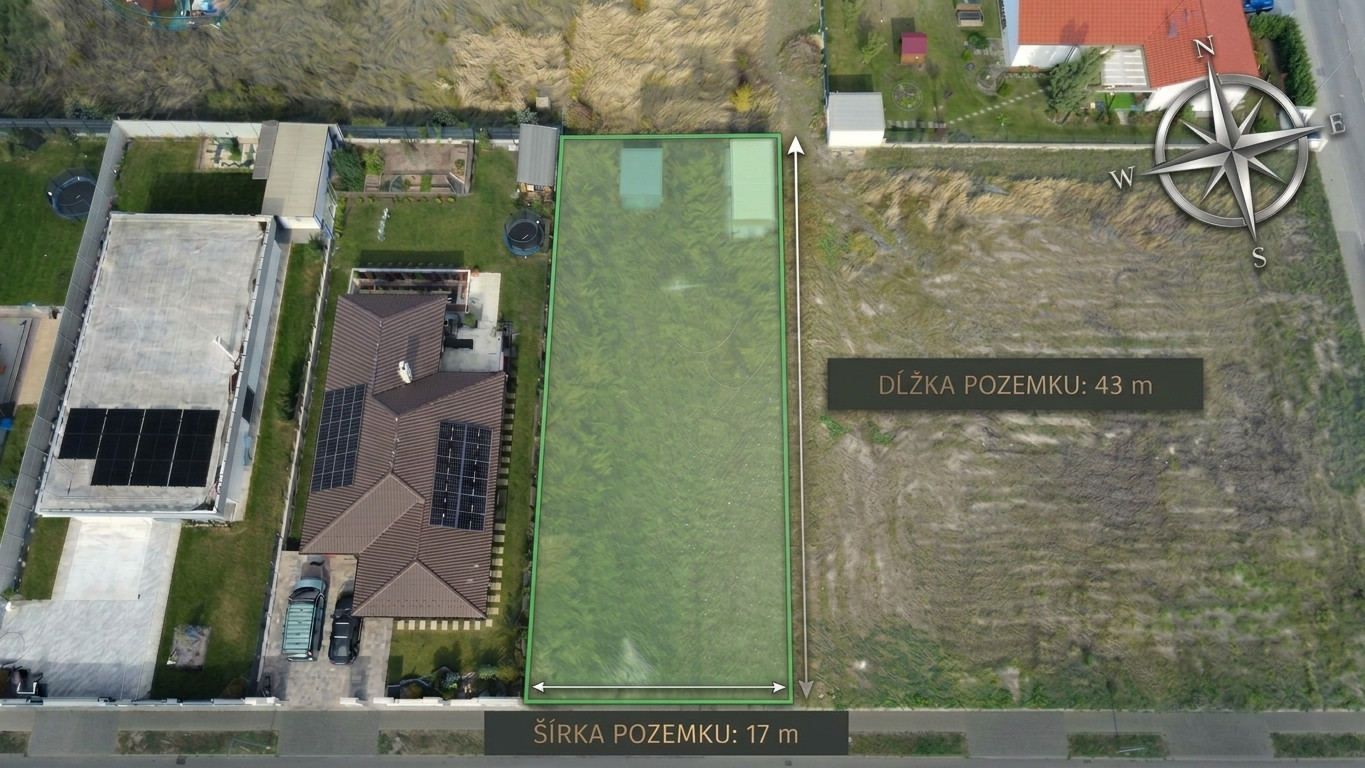Stavebný pozemok (733 m²), Bratislava - Čunovo