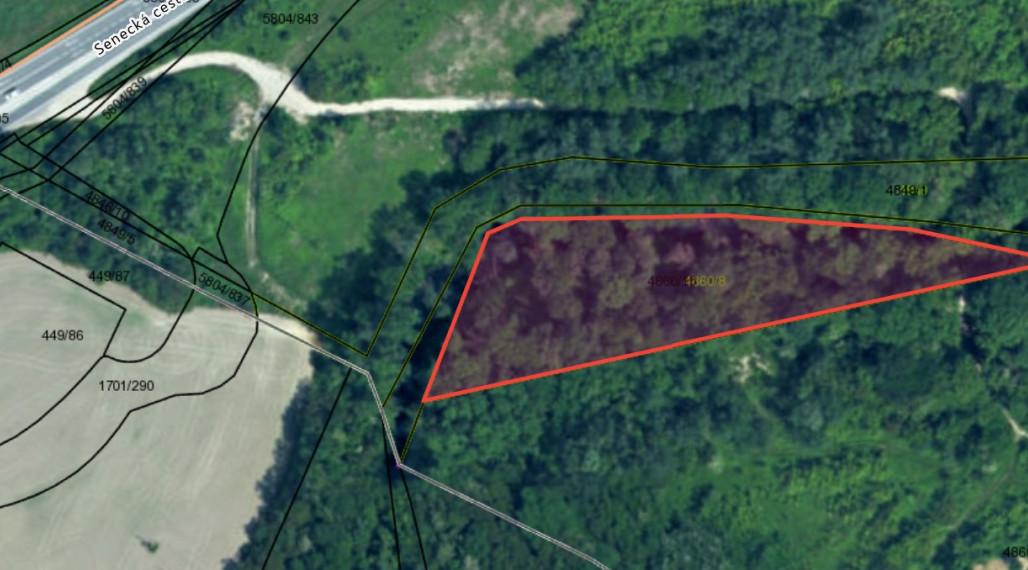 Pozemok 6029 m² – rekreačné využitie pri Bernolákove