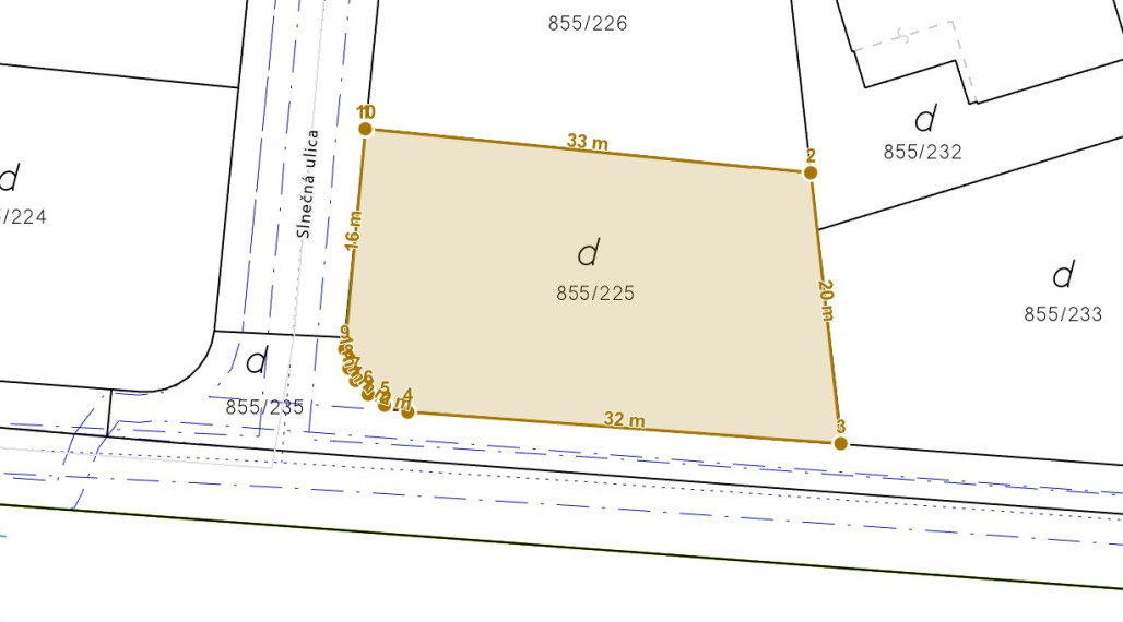 Posledný stavebný pozemok v projekte IBV Tomášov – Dunajská ulica
