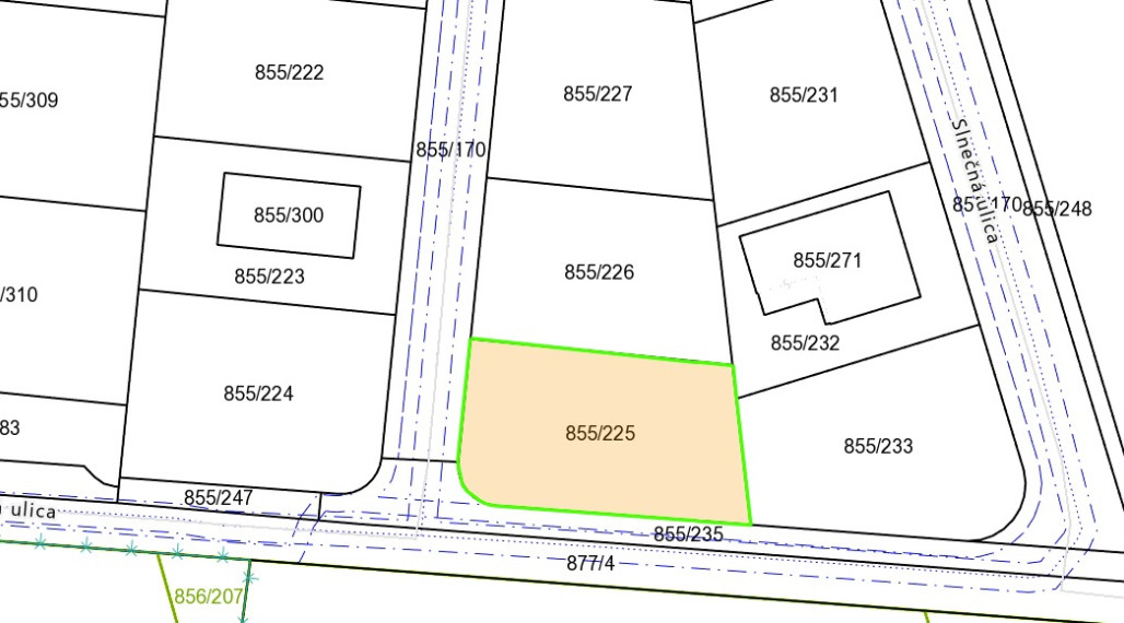 Posledný stavebný pozemok v projekte IBV Tomášov – Okružná