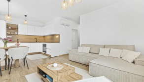 Moderný 2-izbový byt v Modre – zariadený, s parkovaním a balkónom!
