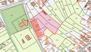 Areál v centre obce Jelka  – 5287 m²
