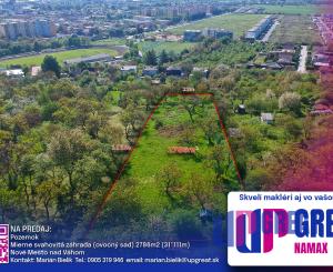 PREDAJ - pozemok (záhrada, ovocný sad), Nové Mesto nad Váhom