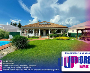 PREDAJ - Moderný, priestranný, úsporný dom v Mnešiciach