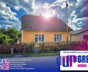 NA PREDAJ - rodinný dom - Slavnica-Podhorie (okr.Ilava)