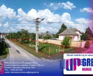 PREDAJ pozemok na výstavbu domu, Podolie