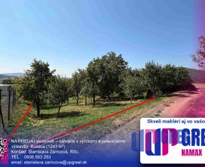 NA PREDAJ pozemok s výhľadmi a potenciálom, Bošáca (1241 m²)