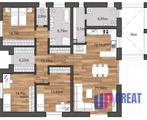 Na predaj  novostavba  rodinného domu v obci Veľké Leváre okres Malacky