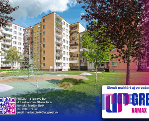 NA PREDAJ - 3-izbový byt s loggiou v Starej Turej