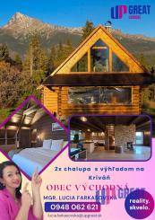 LUXUSNÉ zrubové chalupy s výhľadom na Kriváň (obec Východná)