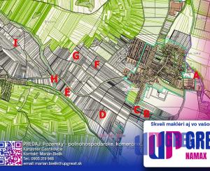 NA PREDAJ - pozemky v katastri Častkovce