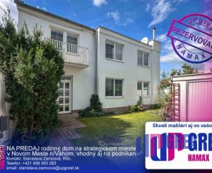 REZERVOVANÉ - rodinný dom, Malinovského ul., Nové Mesto nad Váhom