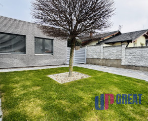 Moderný 5-izbový dom s bazénom a garážou.