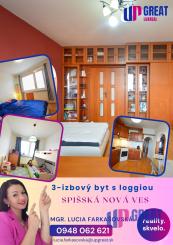 SPIŠSKÁ NOVÁ VES 3-izbový byt na PREDAJ (sídlisko MIER)