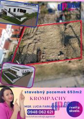 KROMPACHY- pozemok NA PREDAJ (653m2)