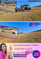 KROMPACHY- pozemok NA PREDAJ (1.258m2)