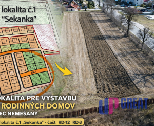 NEMEŠANY -investičný pozemok (1.188m2) na PREDAJ