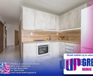 Na predaj - 4-izbový byt (89m2) - Rajková