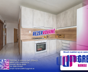 REZERVOVANÉ - 4-izbový byt (89m2) - Rajková